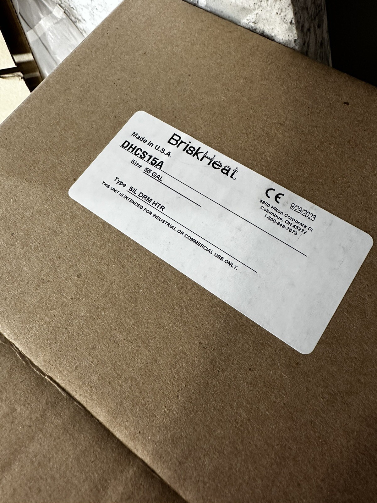 BriskHeat DHCS15A Heavy-Duty Drum/Pail Heaters (DHCS/DPCS), Silicone Rubber