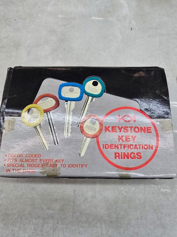Locksmith Key Identifiers Box of 200 Assorted Colors