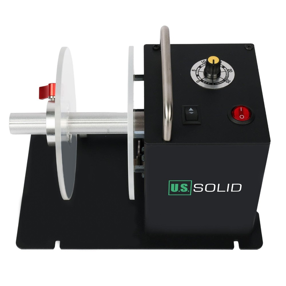 U.S. Solid Automatic Label Rewinder Bi-directional Rewinding 3.15 in Width