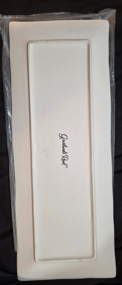 Grasslands Road White Rectangular Serving Platter