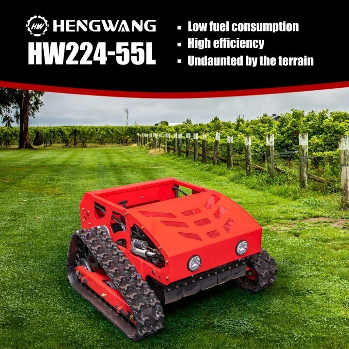 Cordless Petrol Remote Control Lawn Mower All Terrain Adjustable Mowing Height