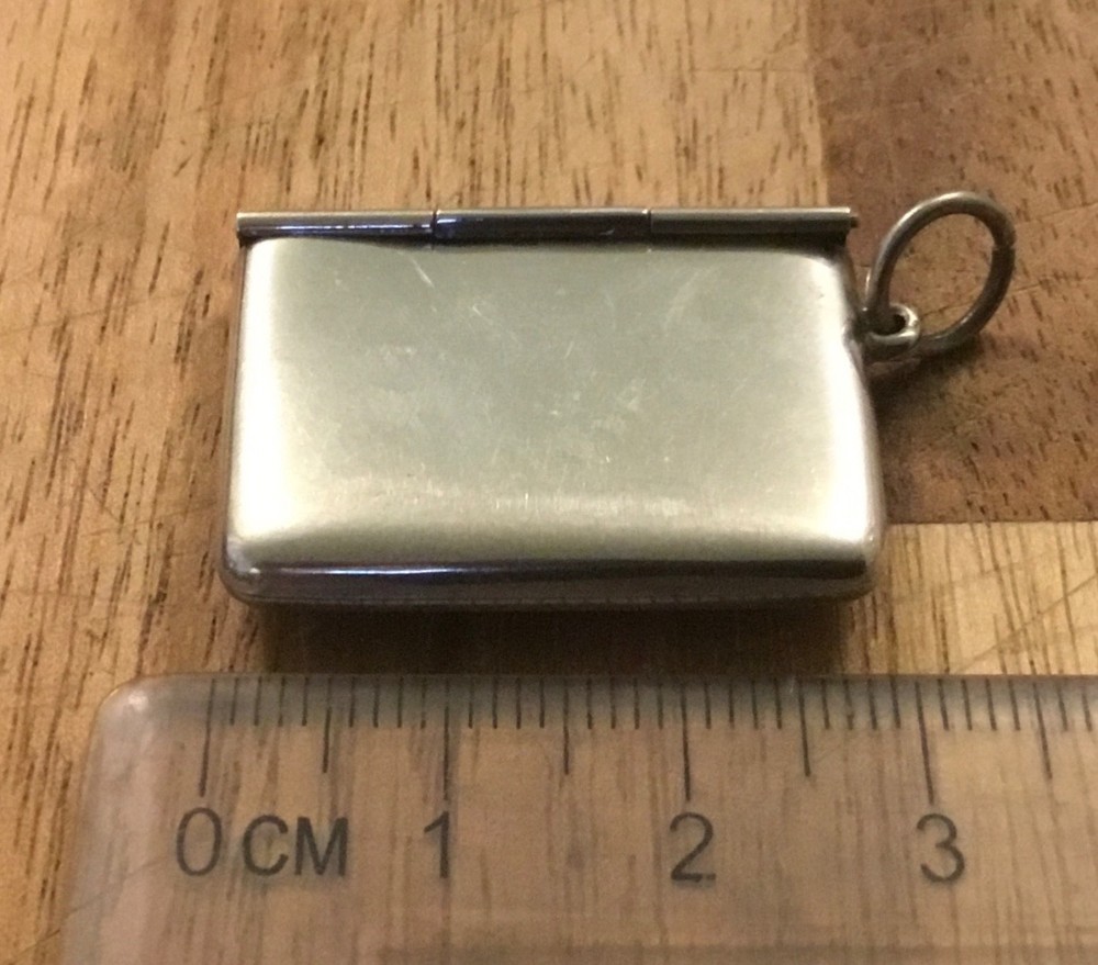 Exquisite Sterling Silver Stamp Holder fashioned as an Envelope