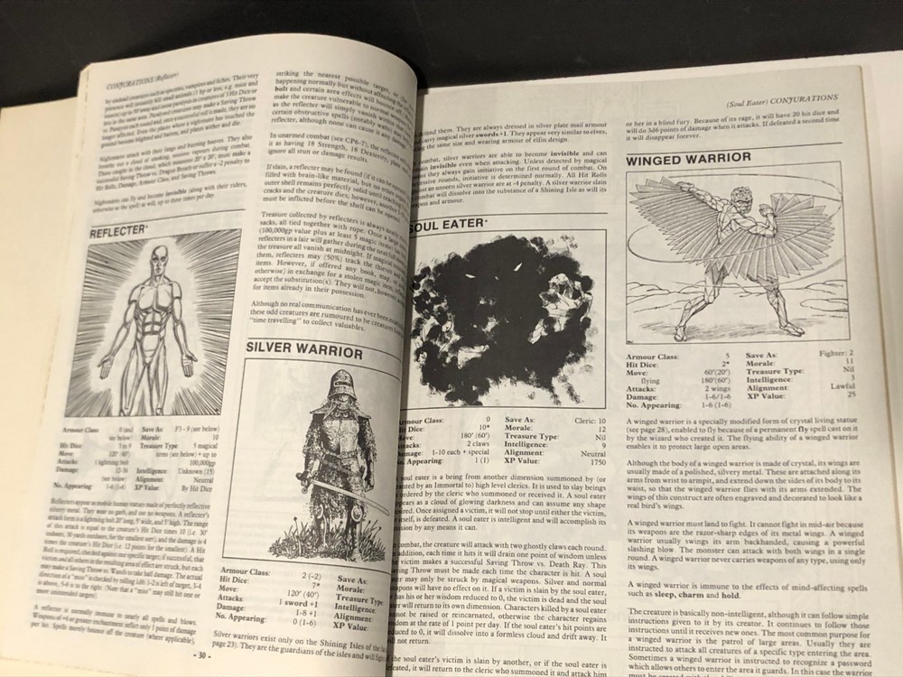 Dungeons Dragons Creature Catalogue 1986