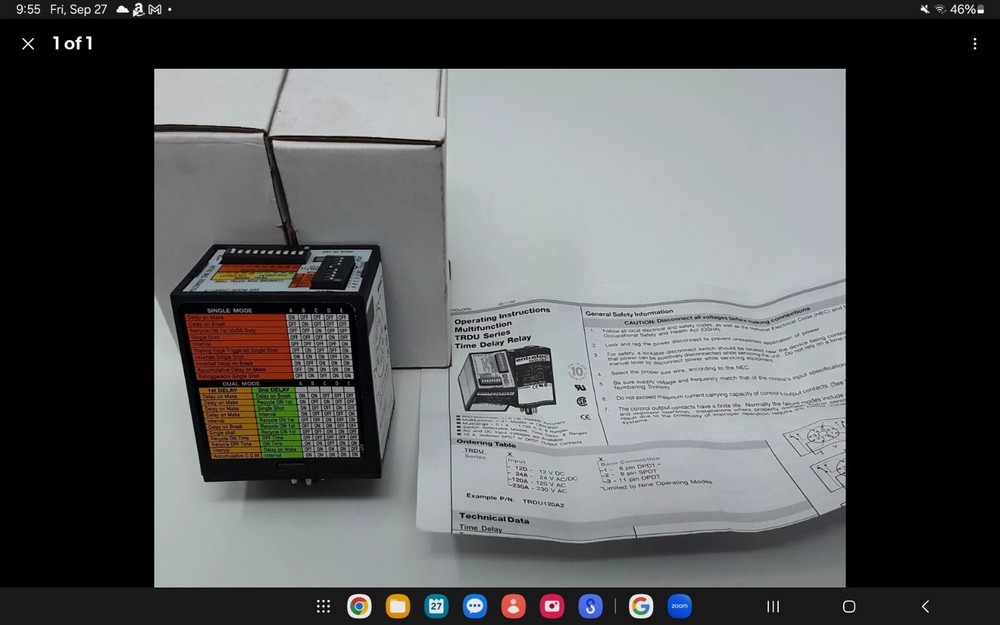 Littelfuse TRDU120A2 Multi-Function Time Delay Relay