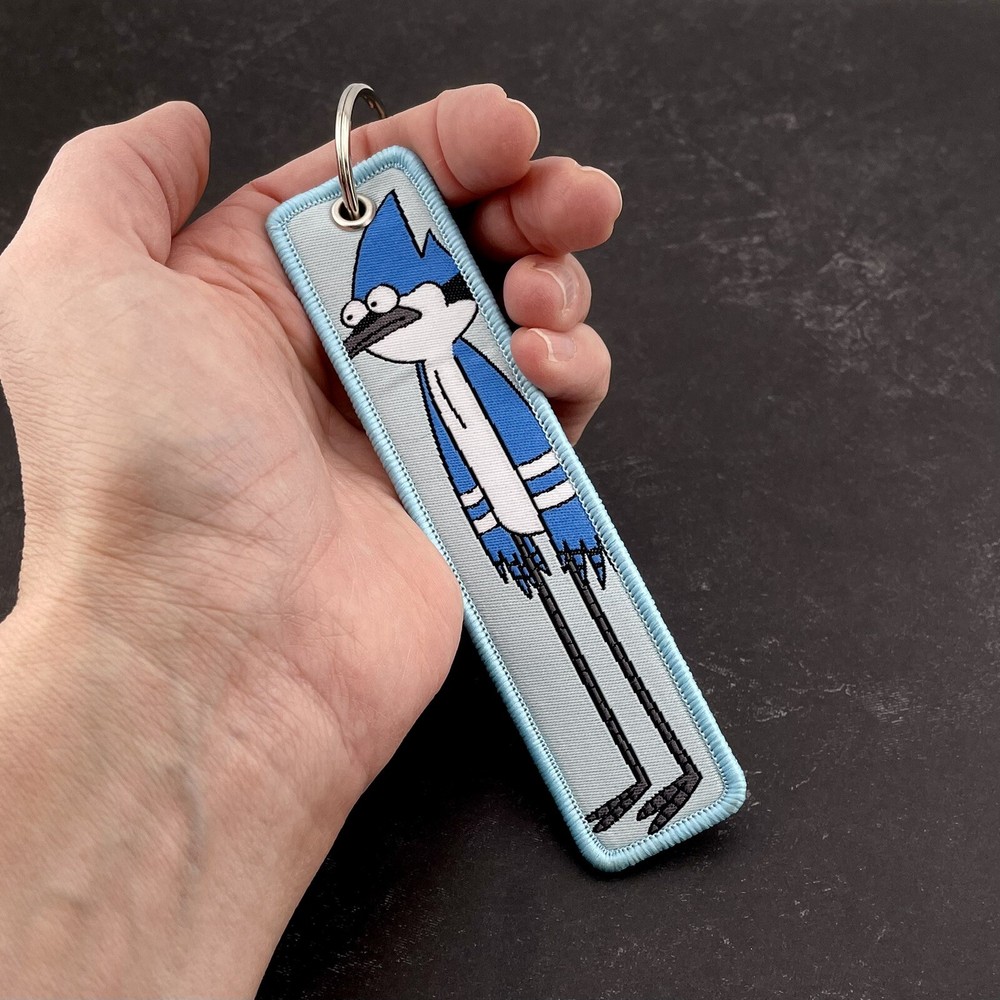 Regular Show Keychain Fabric 5” x 1.25”