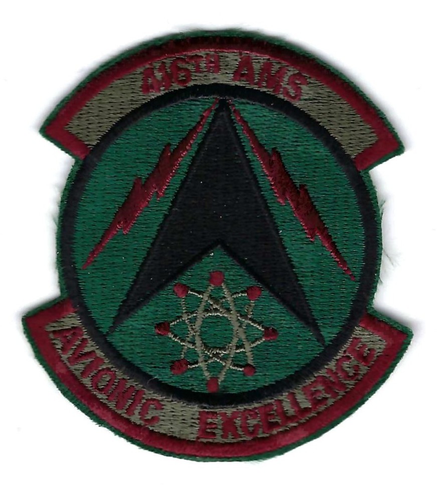 PATCH USAF  416th AVIONIC MAINTENANCE SQ AMS SUBD  GRIFFISS AFB     BS-20