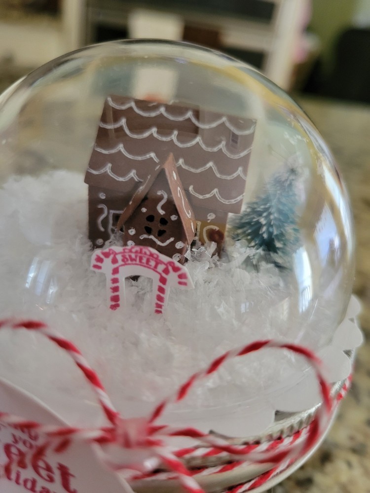 Gingerbread globe jar