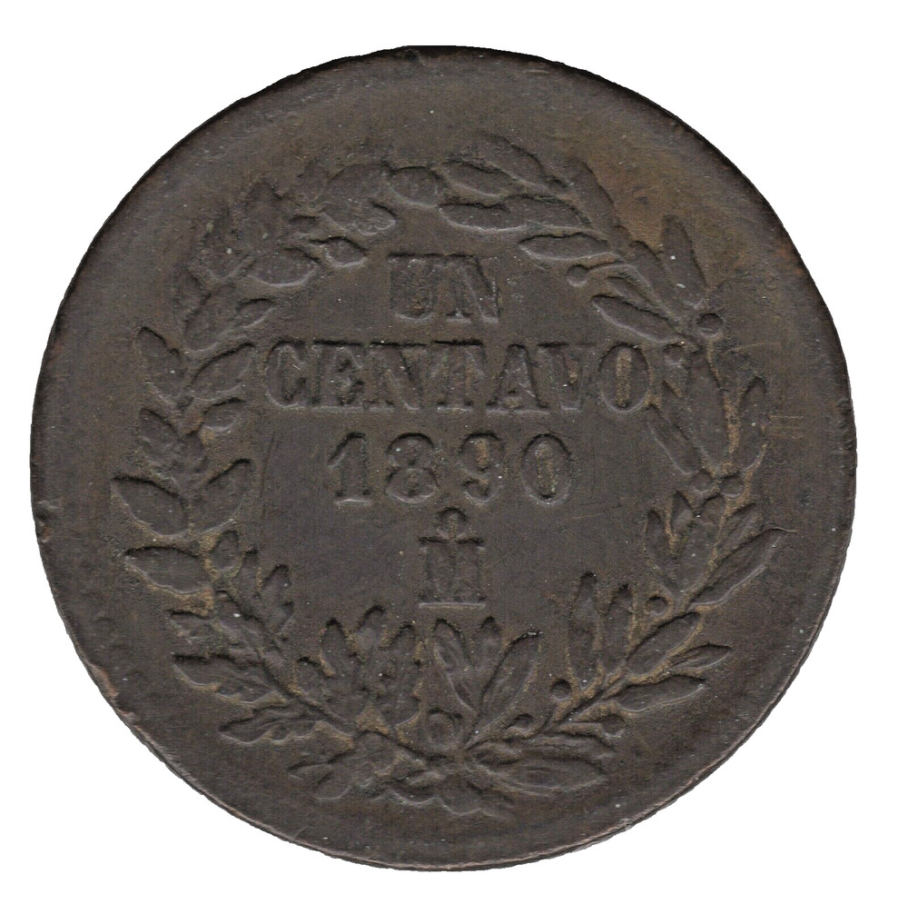 1890 Mexico Centavo Coin – 19th Century Issue