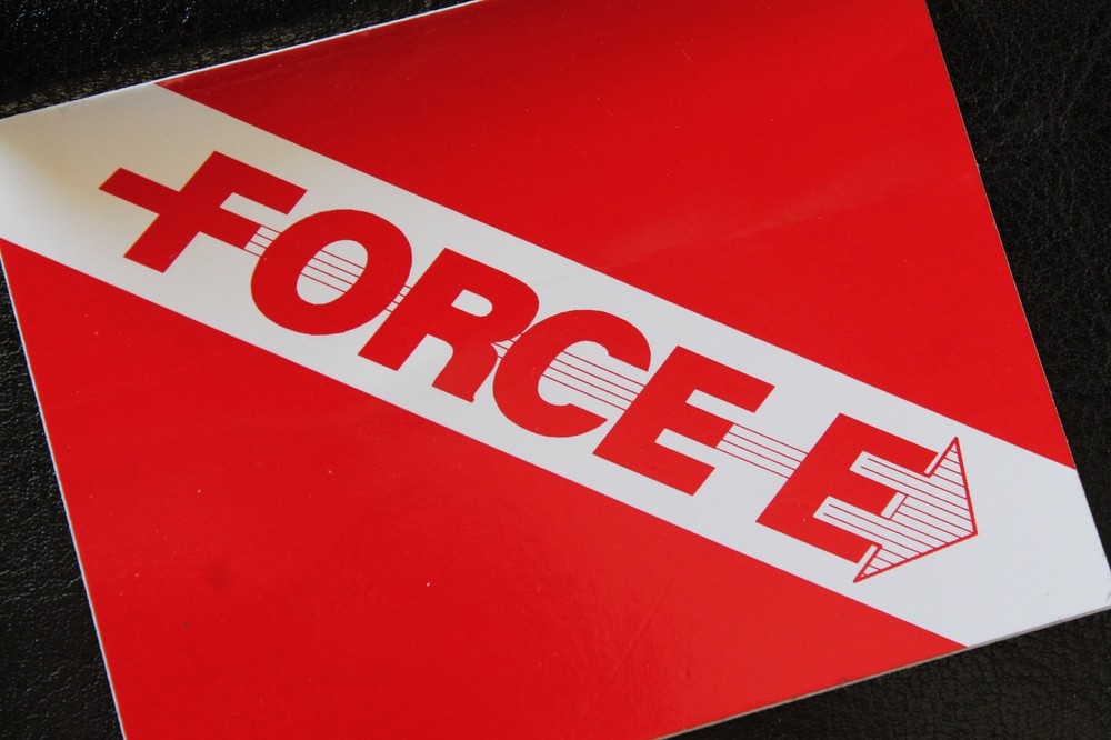 FORCE E Dolphin Ocean Dive Scuba Snorkel Diving STICKER