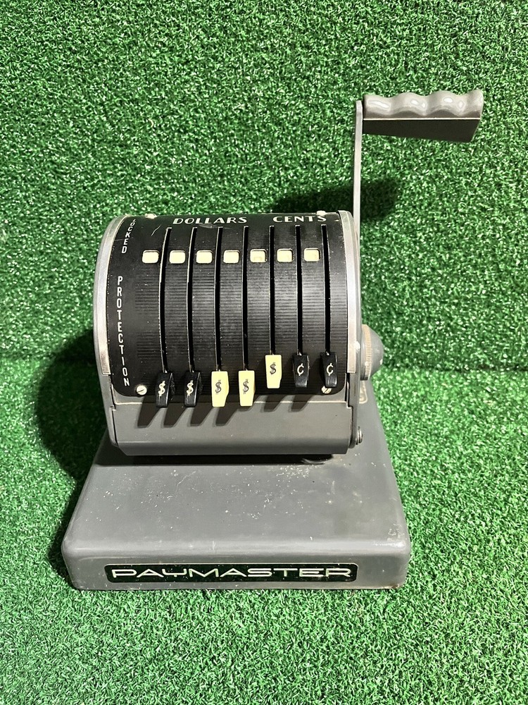 Vintage 1962 Paymaster X-900 Check Writer Machine