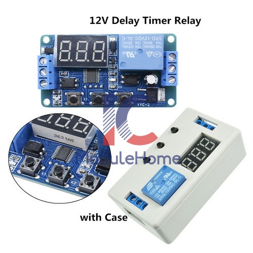 Digital DC12V LED Display Home Delay Timer Control Switch Relay Module Relay