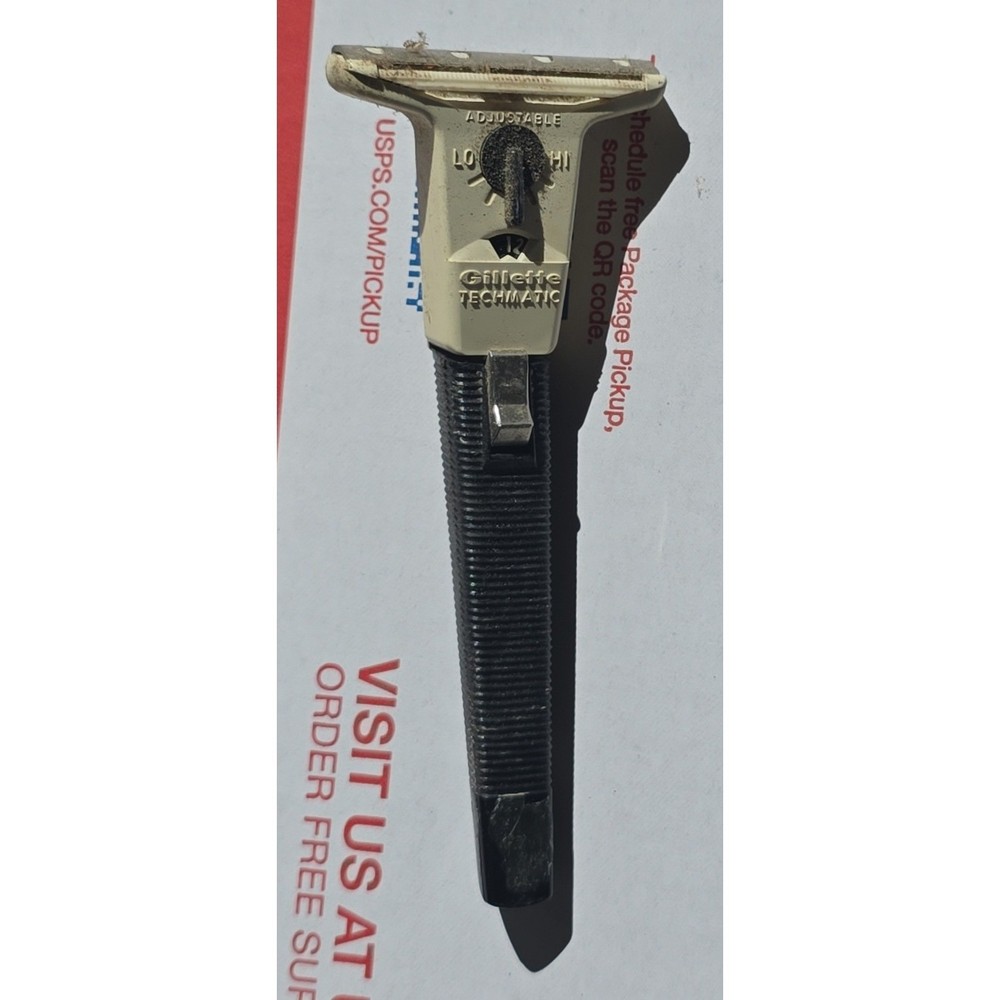 Vintage Gillette Techmatic Adjustable Safety Razor + Two More Razors