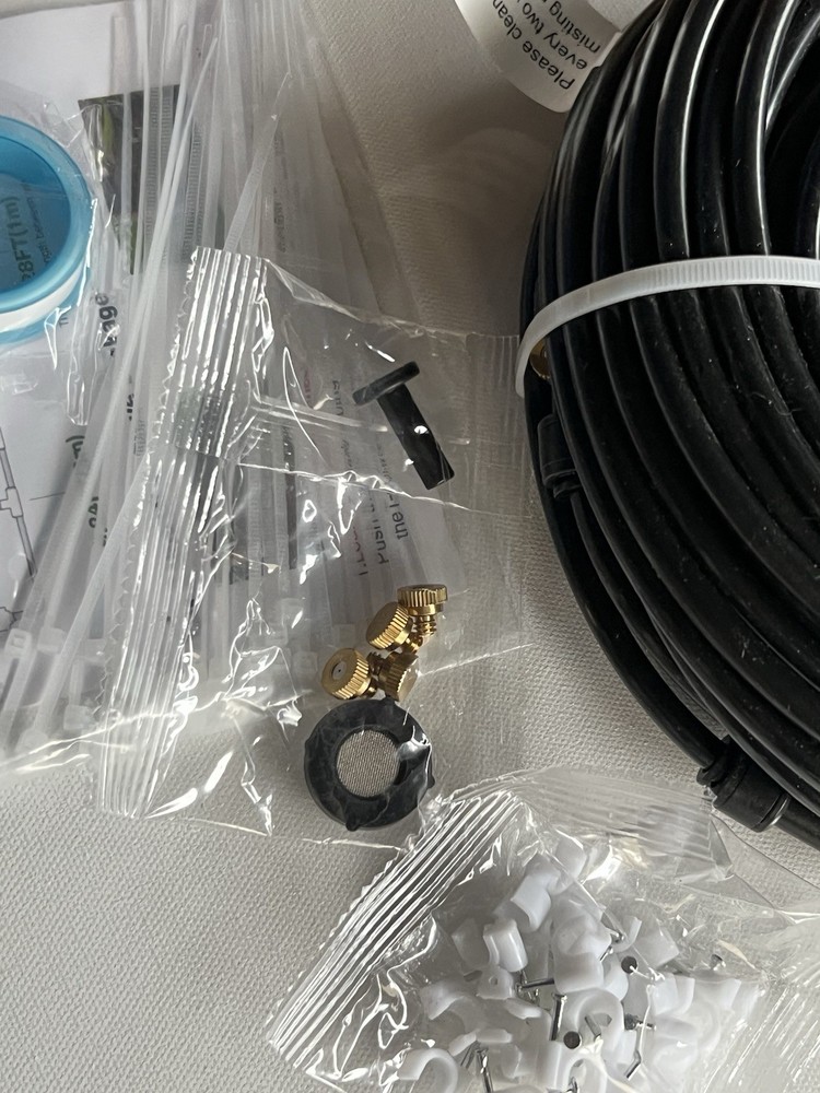 150FT Outdoor Patio Misting System Kit + Extra Hose Cooling Set
