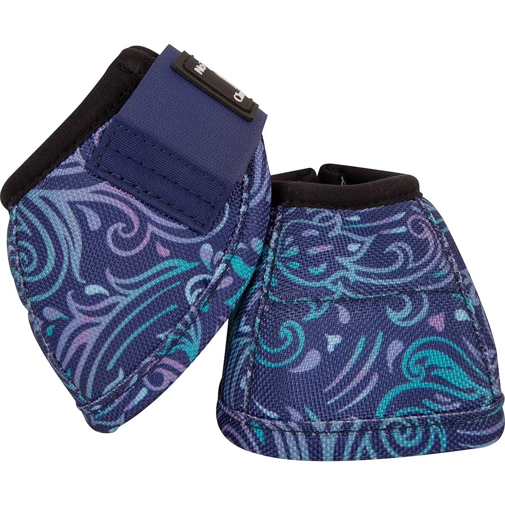 Classic Equine Dyno Turn Patterned No-Turn Bell Boots - Nova - Small - 2520D