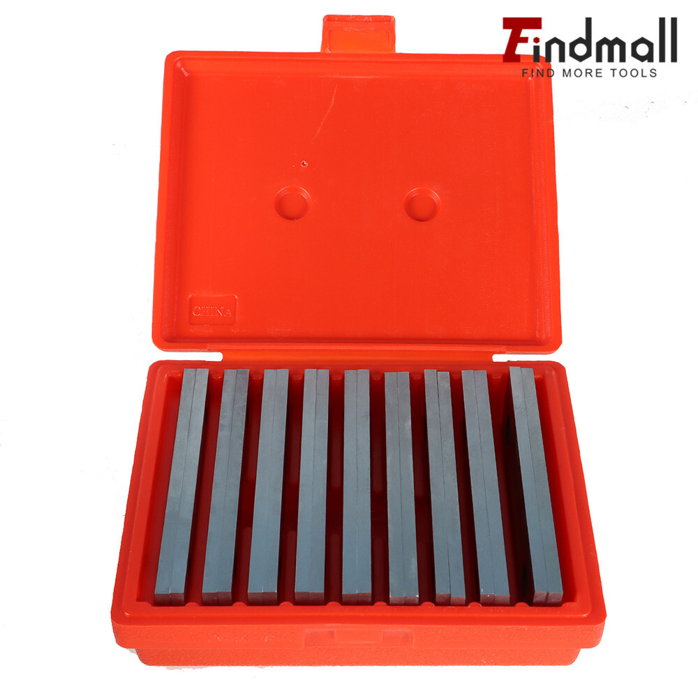 Steel Parallel Set 9 Pair 18Pcs 1/4 inch Thick 6 inch Long 0.0002 inch Precision