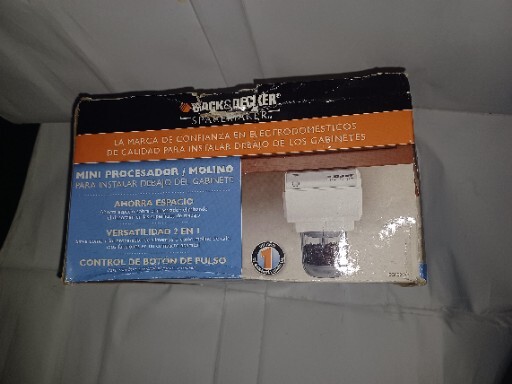 Black & Decker Coffee Grinder Food Processor SPACEMAKER UNDER COUNTER CG800WM