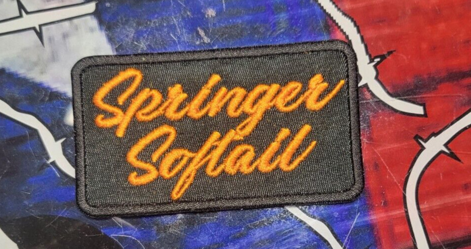 EMBROIDERED SPRINGER SOFTAIL MOTORCYCLE PATCH (Please Read Ad)
