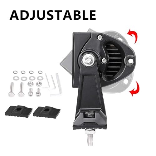 Side Brackets, Light Bar Mounting Brackets Kit Universal Side Black Normal