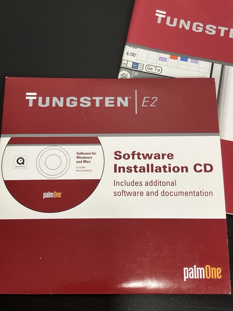 Palm Tungsten E2 Software Installation CD for Windows & Mac [Vintage PDA]