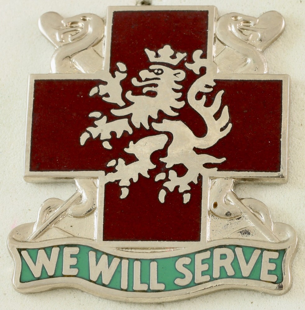 130th Station Hospital Crest DI/DUI CB NS Meyer HM