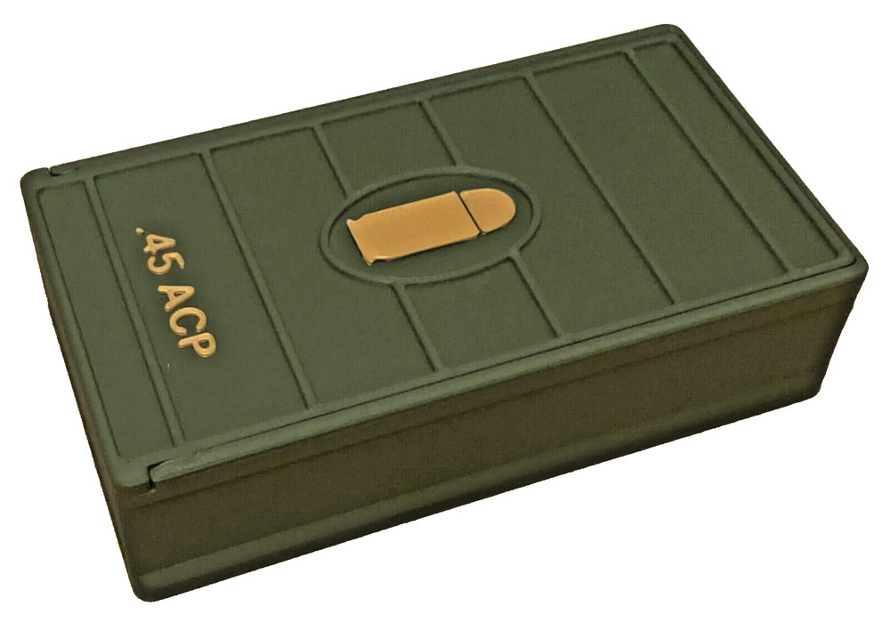 Sliding .45 ACP Ammo Storage Box Case - 50rd Rd