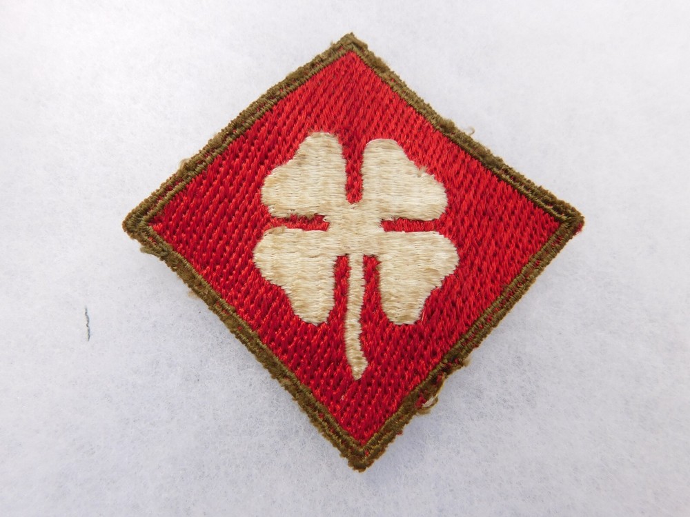 WW2 US 4th Army Patch OD Border Variation WWII GREAT CONDITION