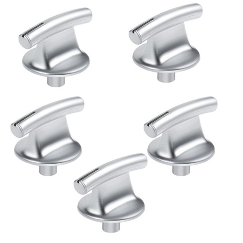 5PCS Control Knob Plastic Texture Smooth Turning Accurate Heat Adjustment