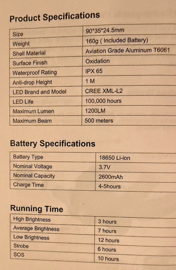 LED Headlamp Rechargeable 2-Pack