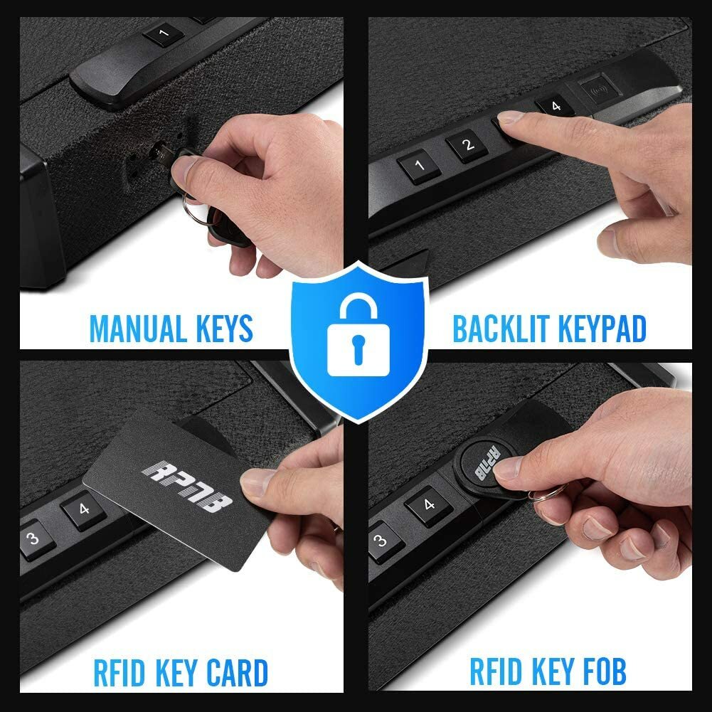 RPNB Gun Security Safe Quick-Access Safety RFID New