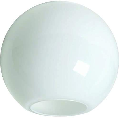12" White Acrylic Round Plastic Light Globe Pole Post Lamp Outdoor