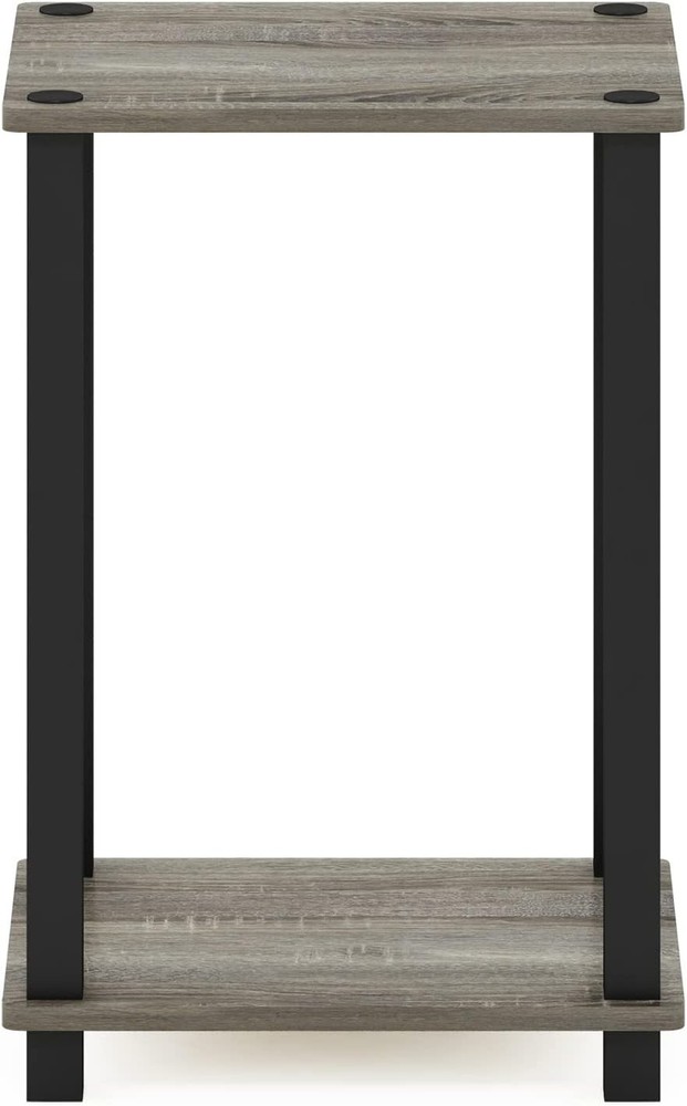 Functional French Oak Grey Side Table | Easy Assembly 1-Tier Design