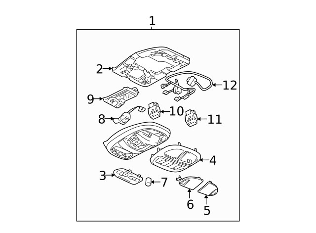 Genuine GM Console Assembly 15795825