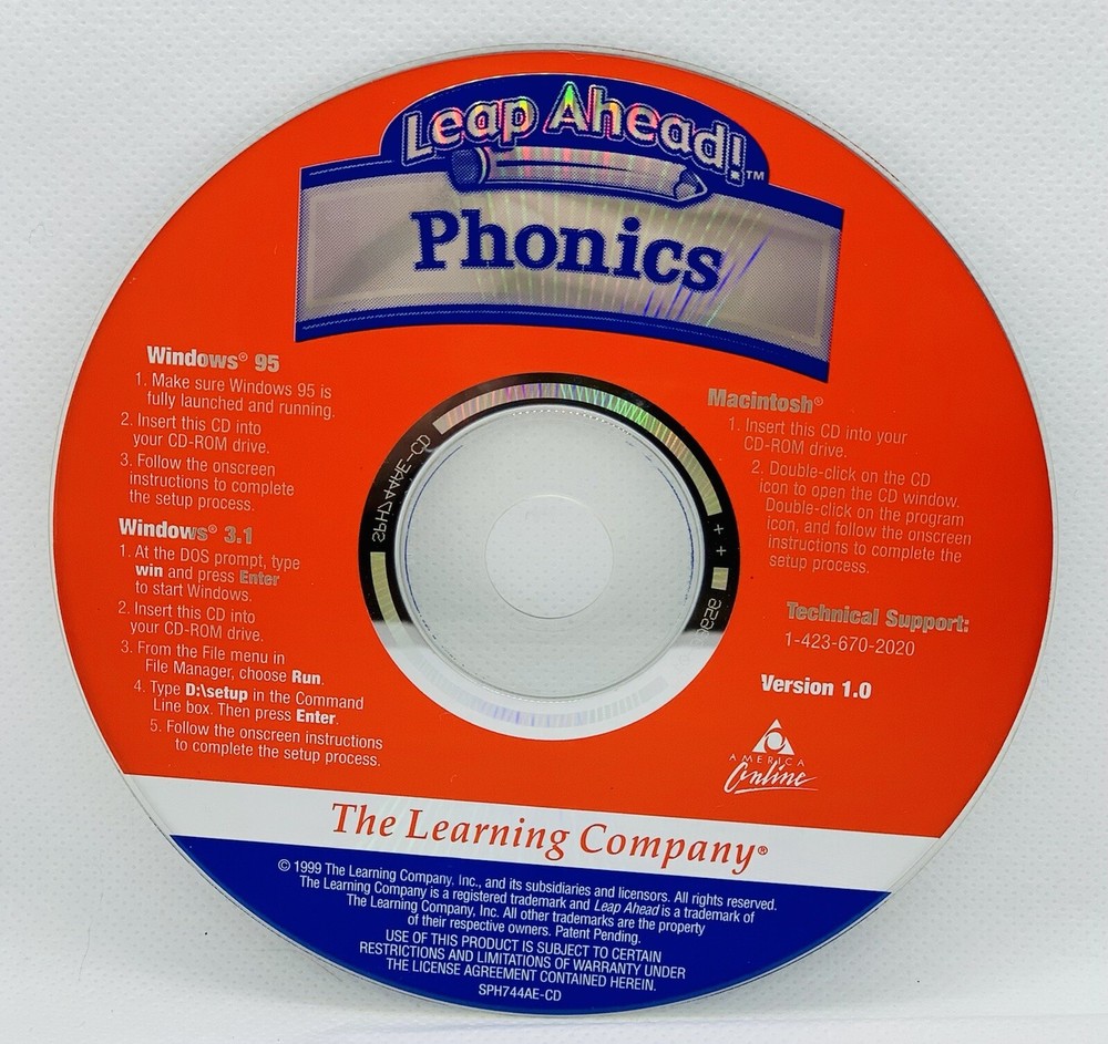 Leap Ahead Phonics 1999 PC Game Learning Interactive Windows/Mac CD-Rom