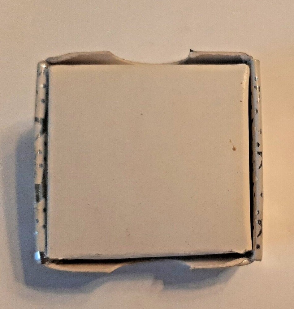 Tiny Ladybug Gift Box Empty 1.25 Inches Square Silver Stars