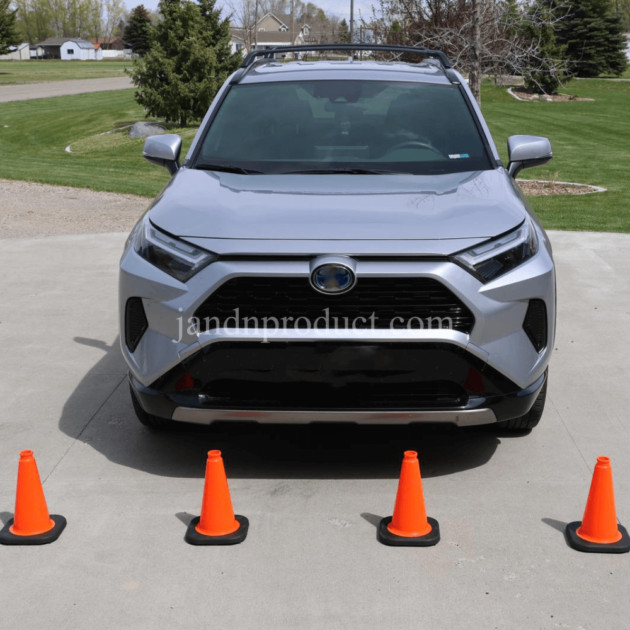 Orange 12″ Traffic Cone – JBC Black Base