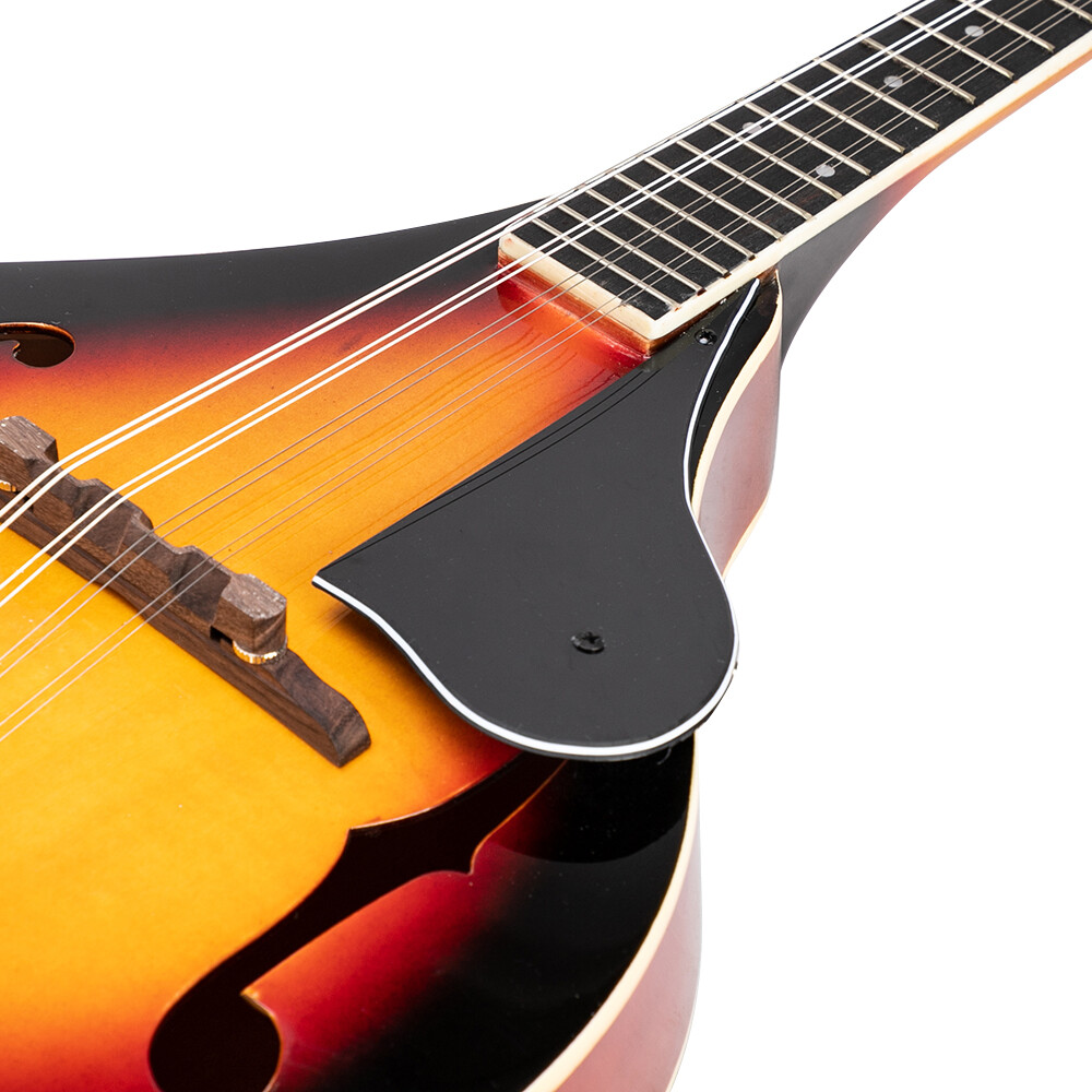 A Style Elegant Mandolin with Guard Board Sunset Color