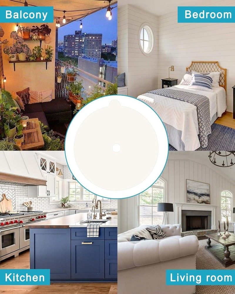 24 Pack Flea Trap Refill Discs 5.4" Replacement Sticky (White)