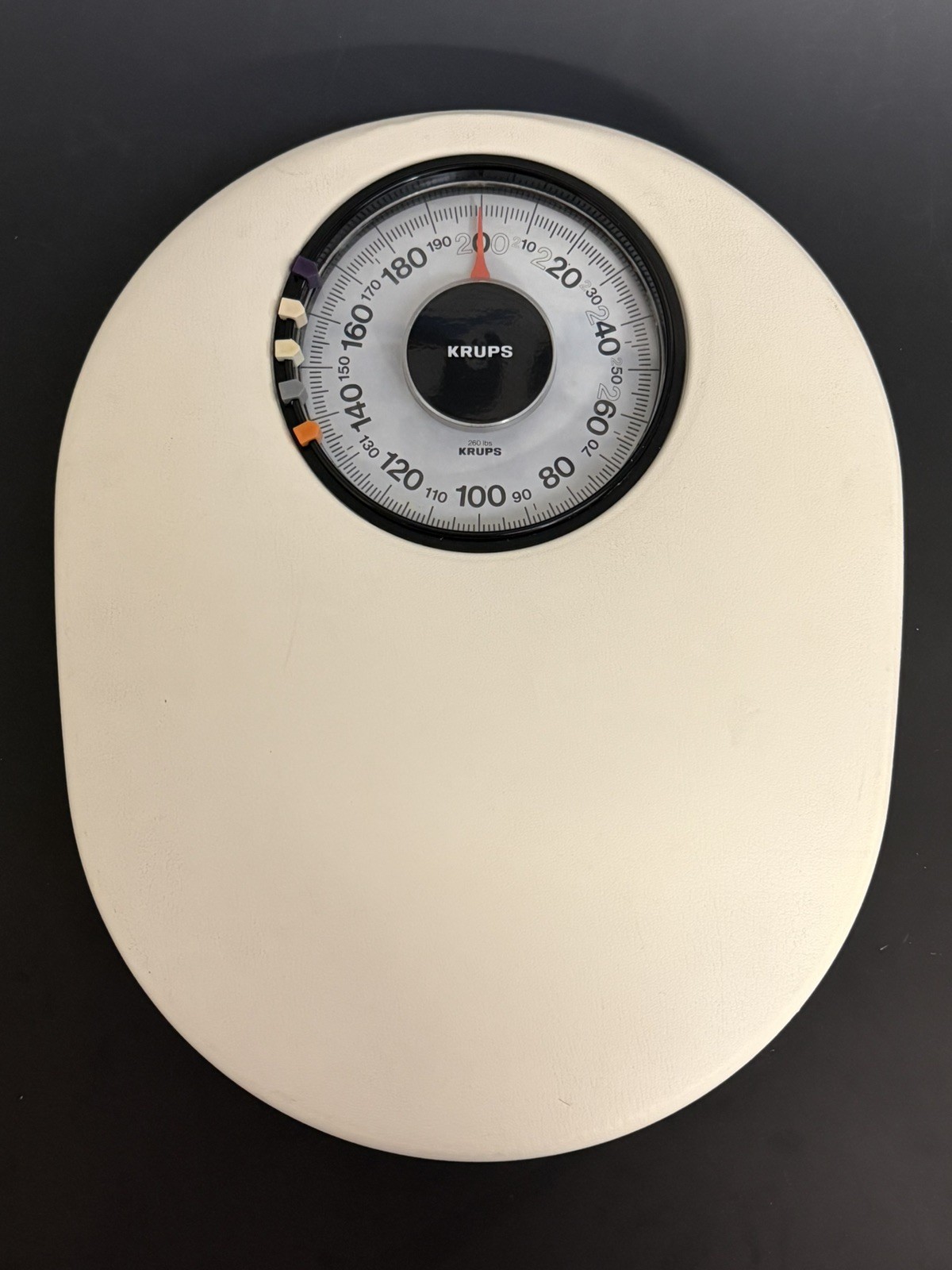 MCM Genuine Vintage Krups ‘Cyclops’ Or UFO Bathroom Scale, Cream, Works Great!