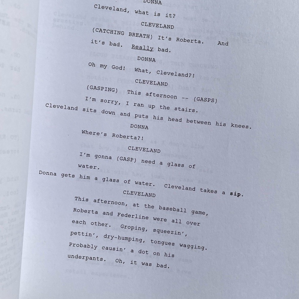 The Cleveland Show Kimberly Ferguson 2010 Production Used Table Draft Script