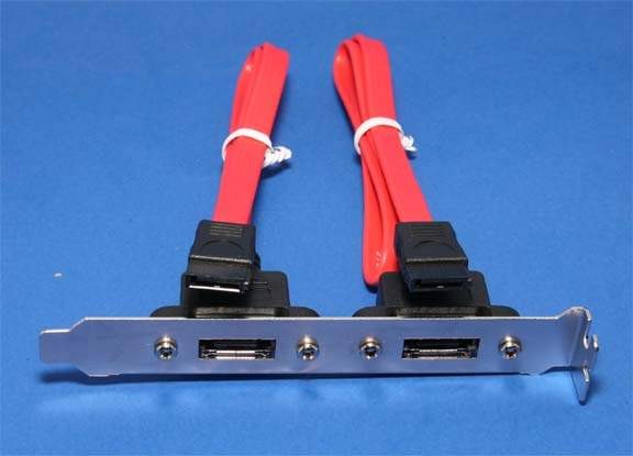 SATA-ES2P Serial ATA internal to external Bracket DUAL ESATA
