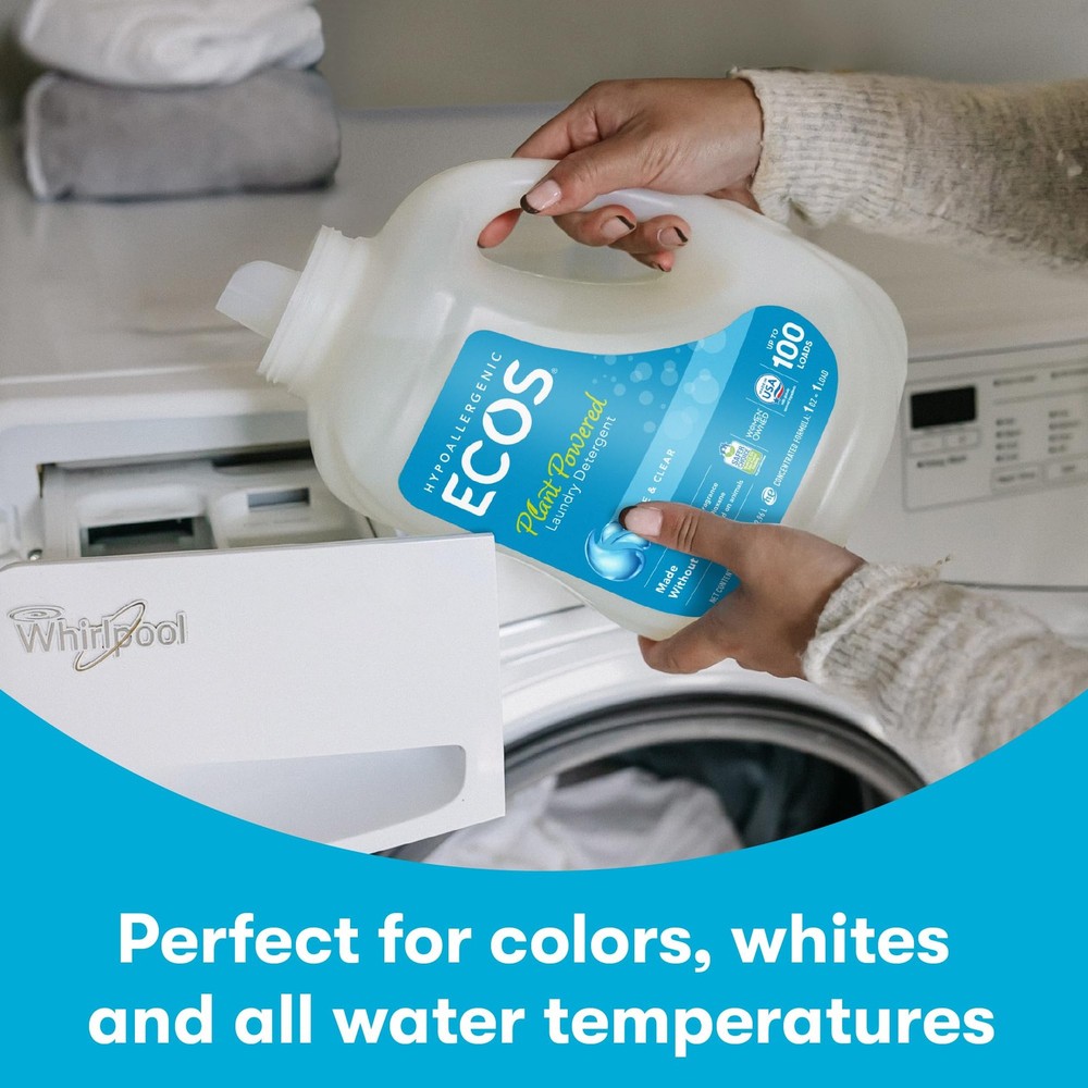 Laundry Detergent Liquid, 200 Loads - Dermatologist Tested Laundry Soap - Hyp...