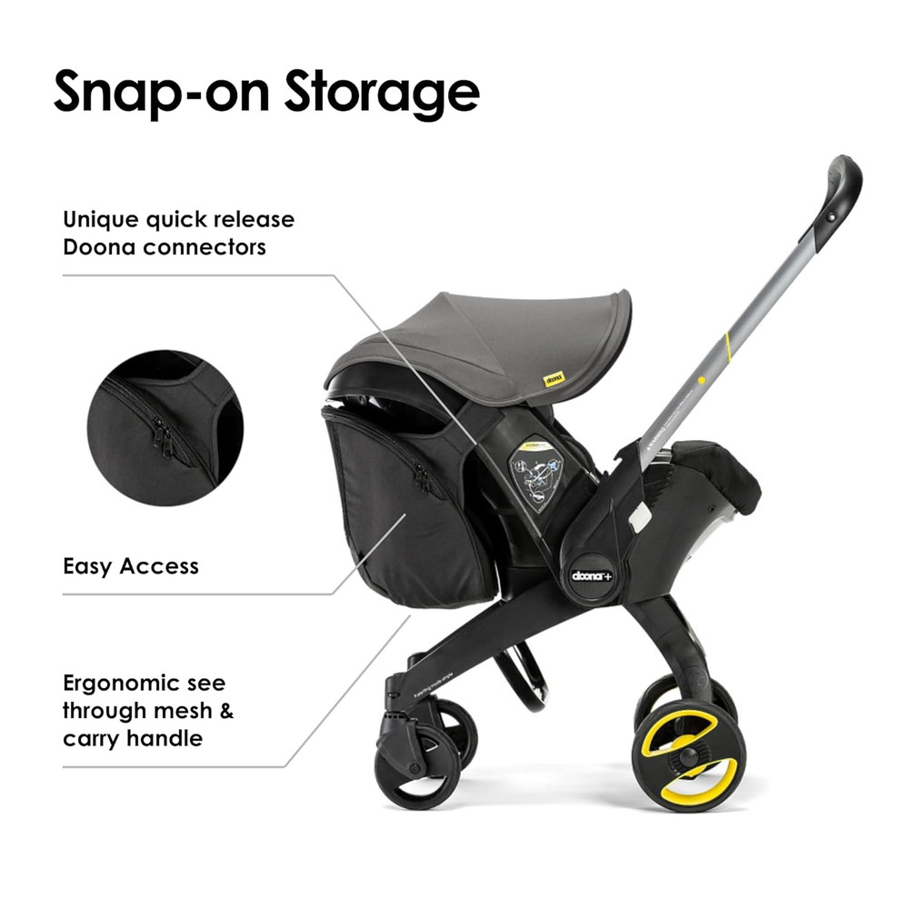 Snap-On Storage - Compatible with Car Seat & Stroller