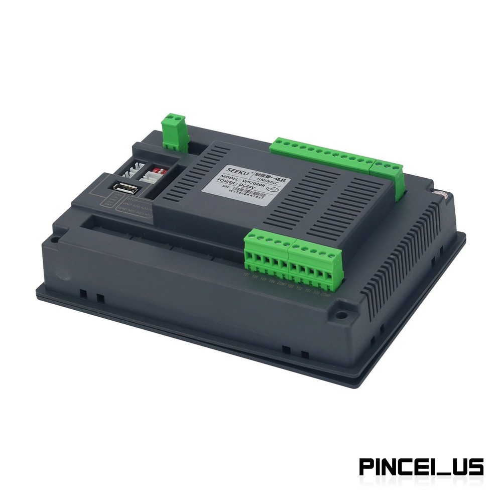 SEEKU WS7020R 2-in-1 PLC HMI Programmable Logic Controller (Relay Output) & 7"