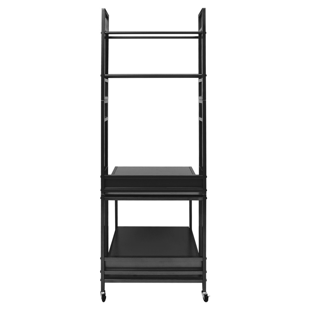 3D Printer Stand with Double Layer Filament Storage Rack Heavy Duty Mobile Table