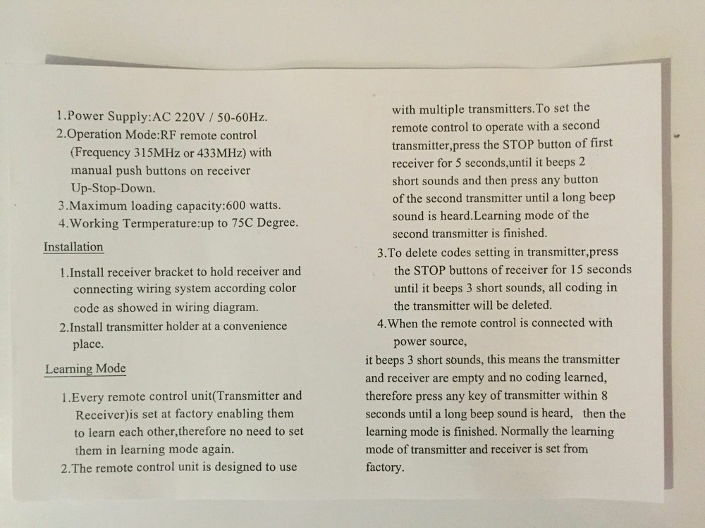 Motorised Projector Screen REMOTE Control RF Curtain Blind + WIRELESS TRIGGER