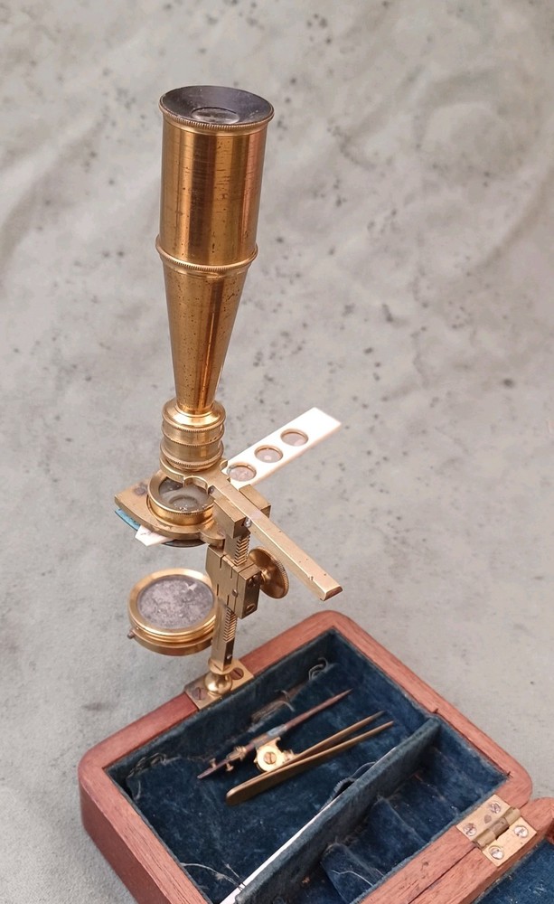 Rare Antique signed Cary’s pocket microscope, c 1830