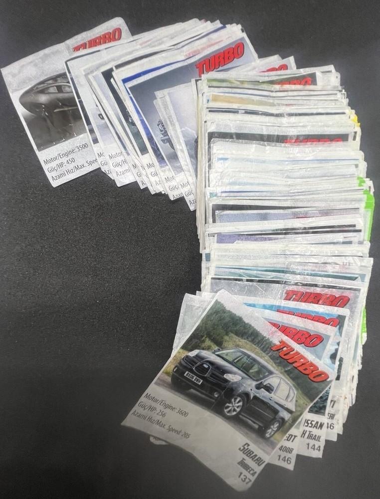 Lot TURBO Chewing Gum Insert Wrapper (more 100pcs)
