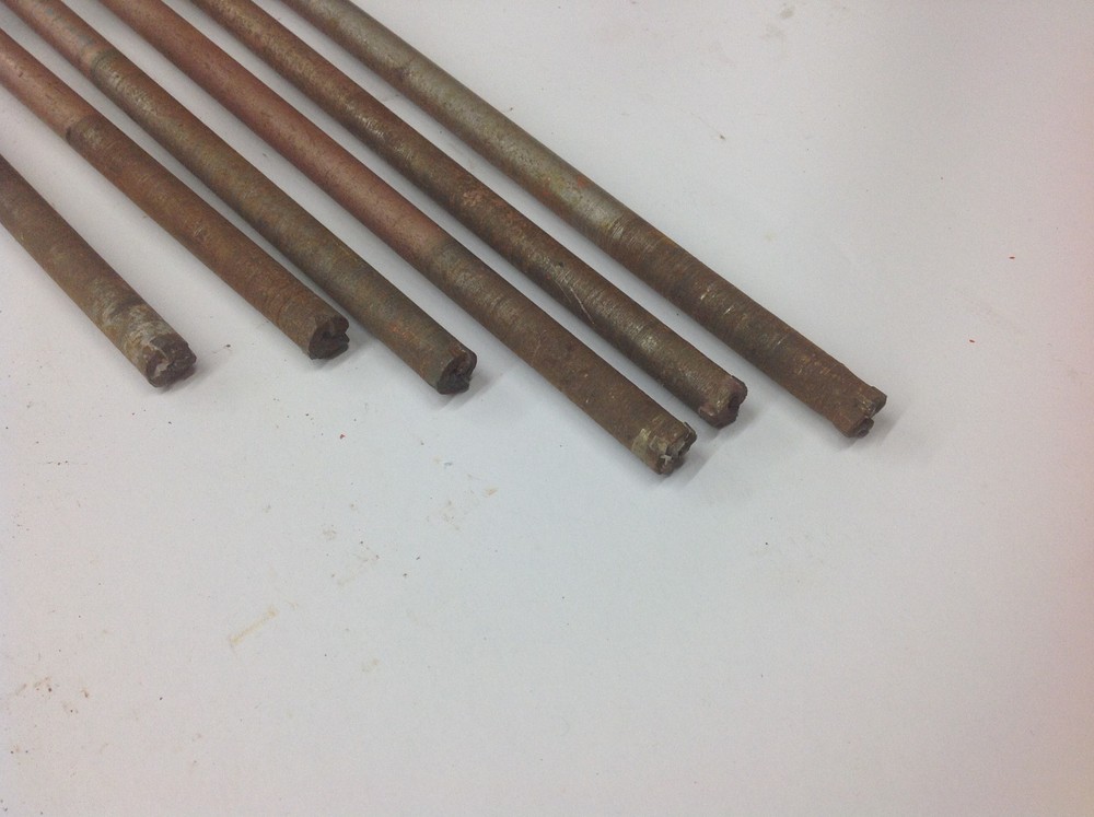 (9) Drillco 1/2" x 11 Thread Concrete Masonry Core Drill Bit. USED