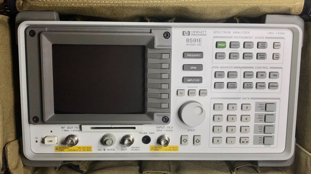 HP Agilent 8591E Spectrum Analyzer  w/opt 1  Portable!!!