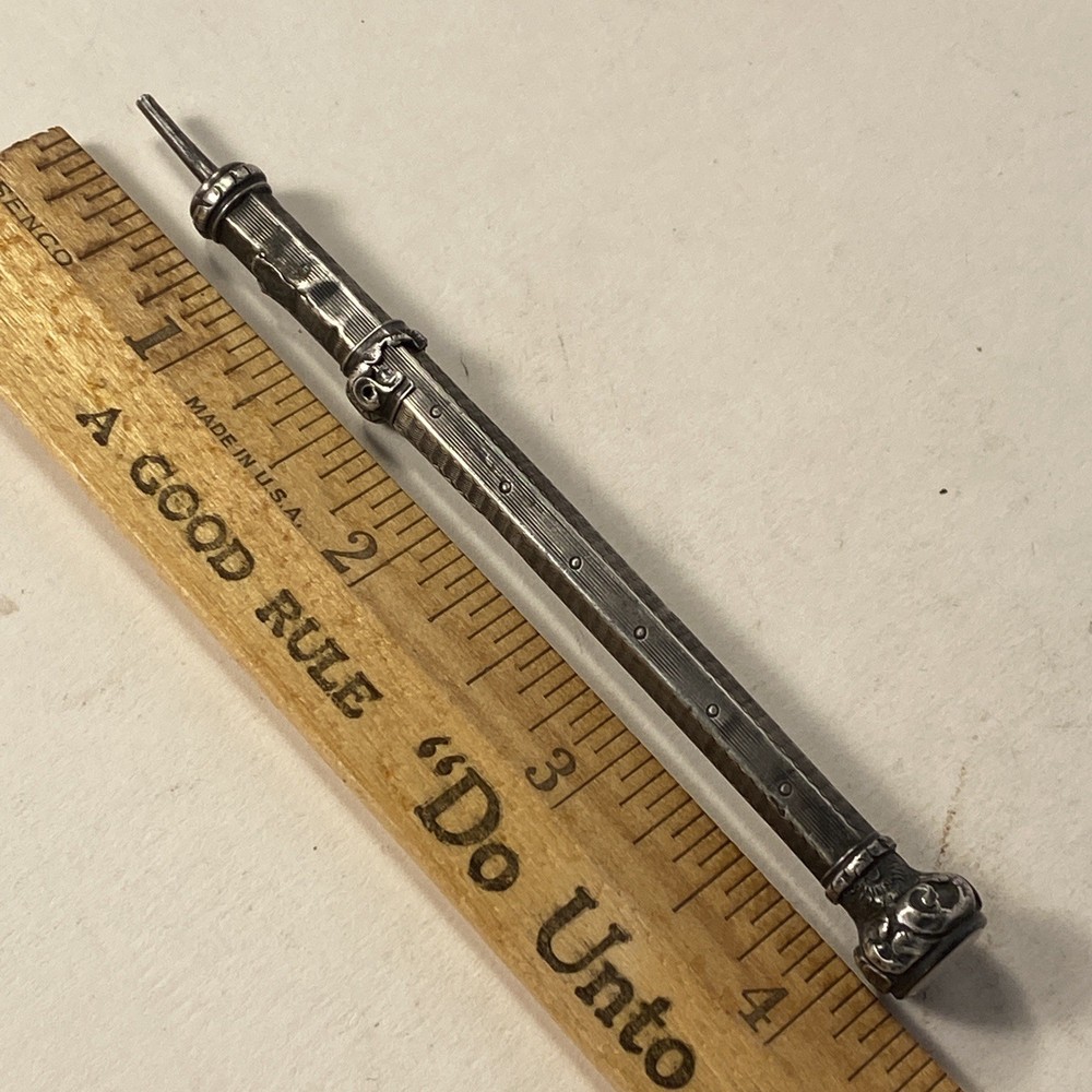 Antique Victorian Telescoping Mechanical Pencil READ